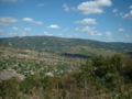 Looking back towards the clinic